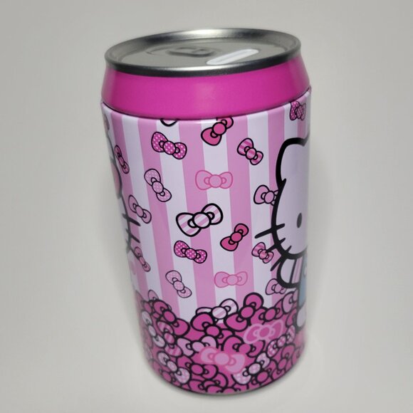 Hello Kitty Tin Can Coin Bank 2025 The Tin Box Company New Sanrio Pink 7.75 x 4 - Picture 6 of 8
